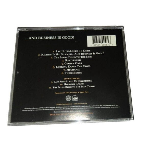 MEGADETH remastered cd KILLING IS MY BUSINESS 3 bonus tracks - Picture 2 of 6